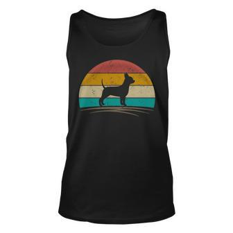Chihuahua Dog Retro Vintage 70S Silhouette Breed Tank Top | Mazezy