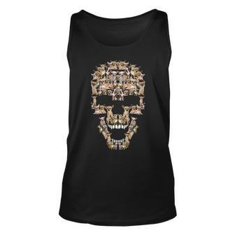 Chihuahua Dog Skull Costume Dog Lovers Tank Top | Mazezy