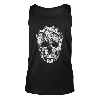 Chihuahua Dog Graphic Skull Costumes Tank Top | Mazezy