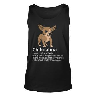 Chihuahua Definition Chihuahua Lover & Owner Gif Tank Top | Mazezy