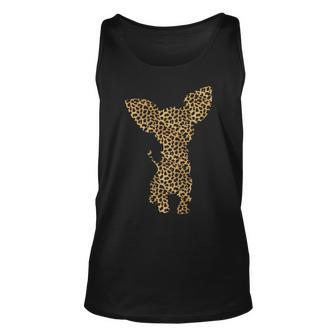 Chihuahua Leopard Print Dog Pup Animal Lover Women Gif Tank Top | Mazezy