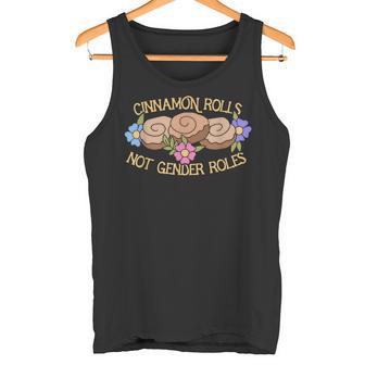 Cinnamon Rolls Not Gender Roles Feminist Retro Style Tank Top - Seseable