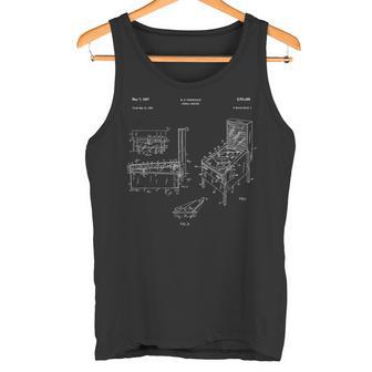 Classic Retro Pinball Pinball Patent Tank Top - Geschenkecke