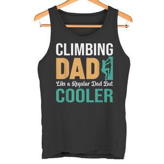 Climbing Dad Like A Regular Dad Klettern Papa Spruch Tank Top - Geschenkecke