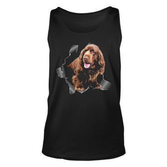 Cocker Spaniell Torn Cloth Cocker Spaniel Lover Dog Owner Tank Top | Mazezy