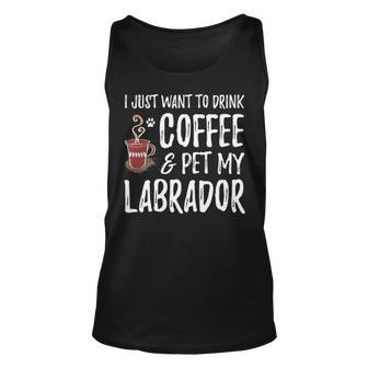 Coffee Lover Labrador Labrador Dog Mom Tank Top | Mazezy
