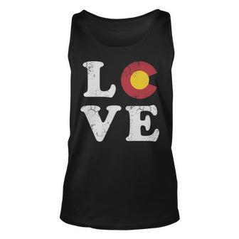 Colorado Flag Love Tank Top | Mazezy