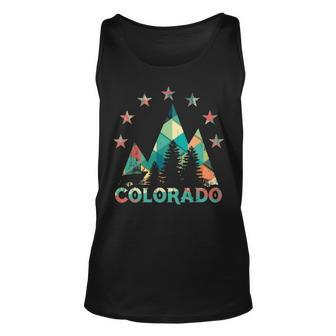 Colorado Mountains Pine Trees And Elk Poly Tank Top | Mazezy