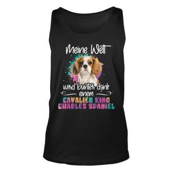Colourful Cavalier King Charles Spaniel Dog Mummy Tank Top | Mazezy UK