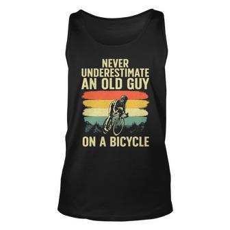 Cool Cycling Art For Men Grandpa Bicycle Riding Cycle Racing Tank Top | Mazezy