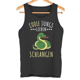 Coole Jungs Lieben Schlangen Geschenk Tank Top - Geschenkecke