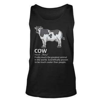 Cow Definition Milk Dairy Cattle Farmer Tank Top | Mazezy