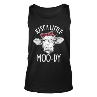 Cow Just A Little Moo Dy Cow Lover Tank Top | Mazezy