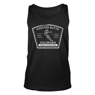 Crested Butte Colorado Snow Skiing Tank Top | Mazezy