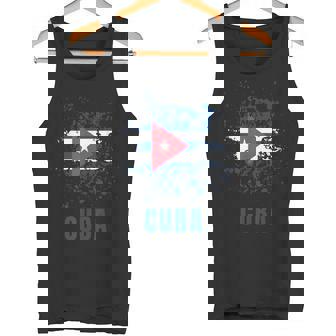 Cuba Retrointage Aquarelles Sport Cuban Drapeau Souvenir Débardeur e - Cadeauxyz