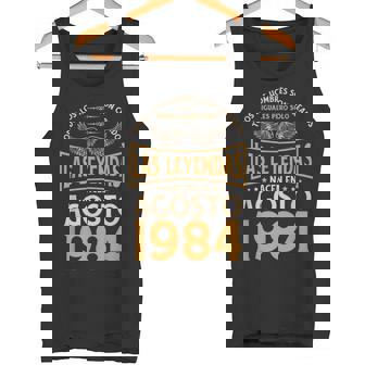 Cumpleaños Hombre Regalos Las Leyendas Agosto 1984 Camiseta sin mangas - Regaloses