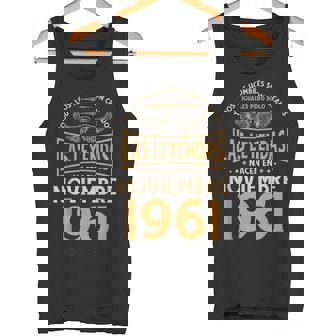 Cumpleaños Hombre Regalos Las Leyendas Noviembre 1961 Camiseta sin mangas - Regaloses
