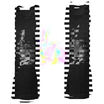 Cute Bunny Colorful Artistic Rabbit Lovers Cute Owners Tank Top | Mazezy