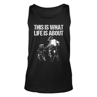 Cute Dirt Bike Art For Father Dirtbike Motorcycle Lovers Tank Top | Mazezy