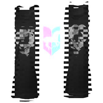 Cute Horse Retro Heart Horse Tank Top | Mazezy