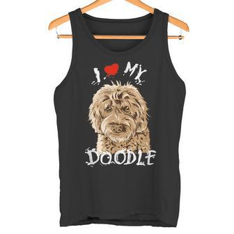 Cute I Love My Goldendoodle Golden Doodle Tank Top - Seseable