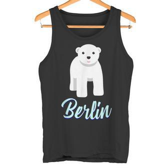 Cute Polar Bear Baby In Berlin  Tank Top - Seseable