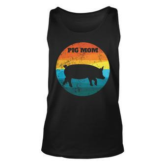 Cute Pot Belly Pig Mom Vintage Pig Lovers Tank Top | Mazezy