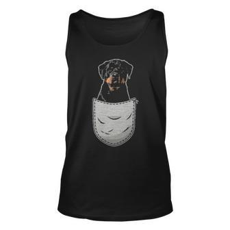 Cute Rottweiler Rott Rottie For Dog Lovers Pocket Owner Tank Top | Mazezy