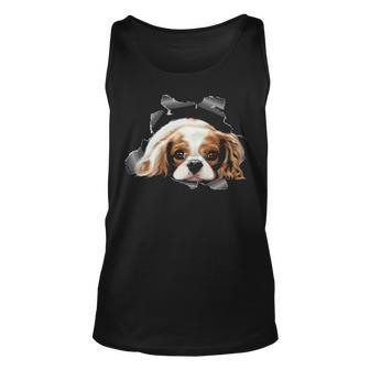 Cute Spaniel Torn Cloth Spaniel Lover Dog Owner Puppy Tank Top | Mazezy