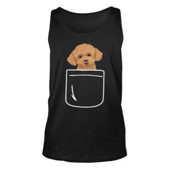 Cute Toy Poodle Dog In Your Pocket Puppy Lover Tank Top | Mazezy