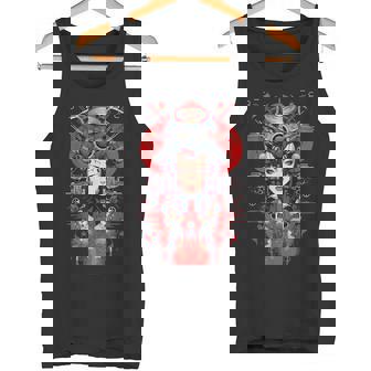 Cyberpunk Cyborg Geisha Japonésaporwave Estética Japonesa Camiseta sin mangas - Regaloses