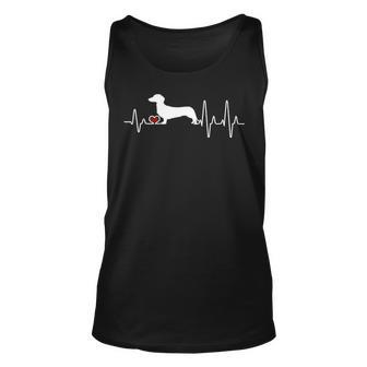 Dachshund Dog Heartbeat Pulse Tank Top | Mazezy