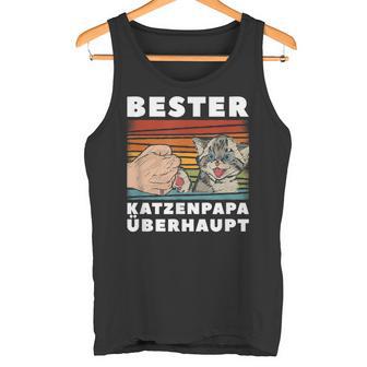 Dad Father's Day Bester Katzenpapa Tank Top - Geschenkecke