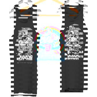 Damen Dadacorn Für Herren Dadicorn Daddycorn Einhorn Papaatertag Mit-Ausschnitt Tank Top - Geschenkecke