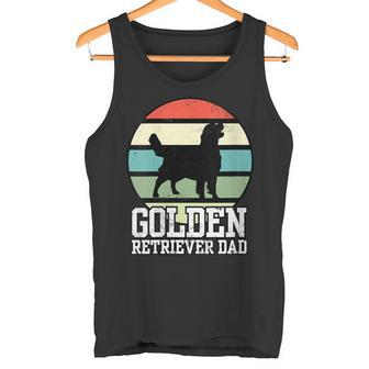 Damen Golden Retriever Papa I Retro Retriever Mit-Ausschnitt Tank Top - Geschenkecke