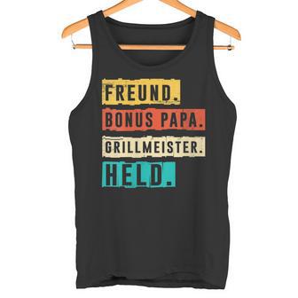 Damen Grillmeister Grillen Bonus Papa Mit-Ausschnitt Tank Top - Geschenkecke