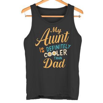 Damen Meine Tante Ist Definitiv Cooler Als Meine Papa- Mit-Ausschnitt Tank Top - Geschenkecke