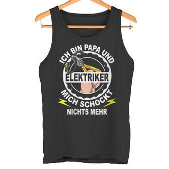 Damen Papa Und Elektriker Elektriker Papa Handwerker Papa Mit-Ausschnitt Tank Top - Geschenkecke