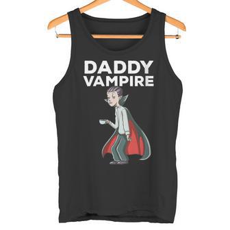 Damen Papaampir Müde Morgen Papa Kaffee Trinkenampir Mit-Ausschnitt Tank Top - Geschenkecke