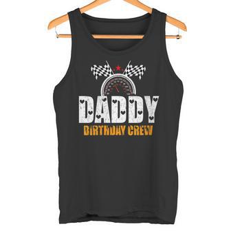 Damen Rennauto Papa Geburtstag Party Racing Family Daddy Pit Crew Mit-Ausschnitt Tank Top - Geschenkecke