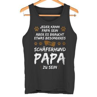 Damen Schäferhund Papa Zu Sein Schäferhund Papa Mit-Ausschnitt Tank Top - Geschenkecke