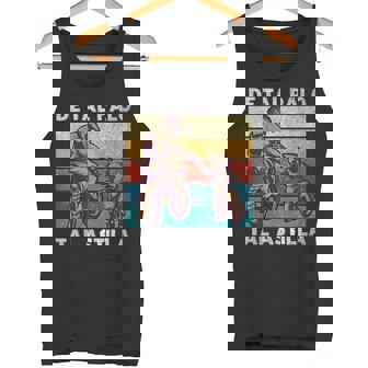 De Tal Padre Tal Hijo Motocross Papá E Hijo Padre Abuelo Camiseta sin mangas - Regaloses