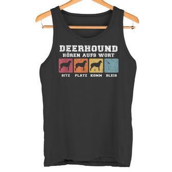 Deerhound Hören Aufs Wort Tank Top - Geschenkecke