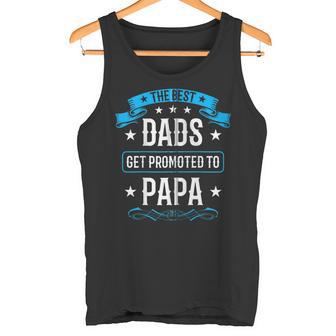 Die Bestenäter Werden Zum Papa Papaatertag Befördert Kapuzenjacke Tank Top - Geschenkecke