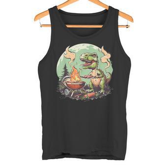 Dinosaurier-Sommergrill Für Freunde Und Familie Tank Top - Seseable