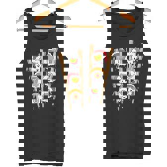 Divertido Kawaii Sushi Comida Japonesa Sushi Amantes Anime Otaku Camiseta sin mangas - Regaloses