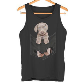 Divertido Weimaraner En Tu Bolsillo Para Los Amantes De Los Perros Weimaraner Camiseta sin mangas - Regaloses