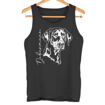 Dobermann Portrait Dog Portrait Dobie Dog Tank Top - Geschenkecke