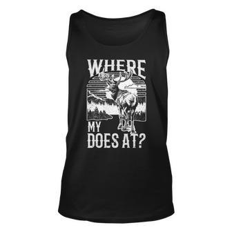 Where My Does At Deer Hunting Tank Top | Mazezy CA