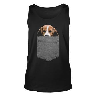 Dog In Your Pocket T Beagle Tank Top | Mazezy
